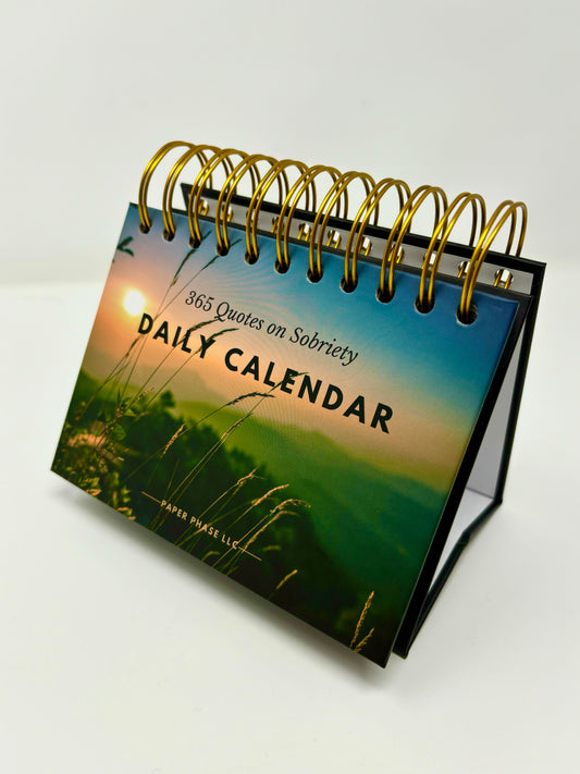 Sober Daily Flip Calendar with Motivational Quotes on Sobriety