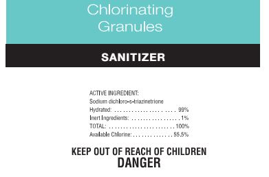 Chlor, concentrated granular chlorine 5 lb Size